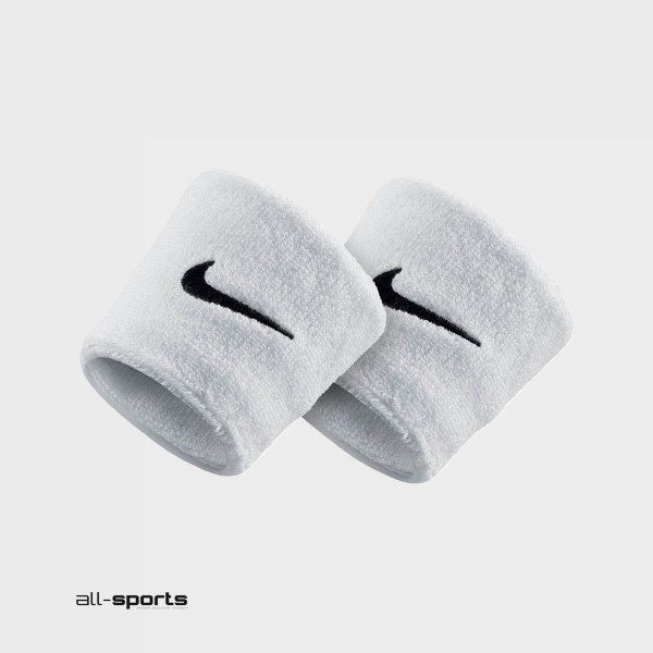 Nike Swoosh 2 Τεμαχια Unisex Περικαρπια Λευκο