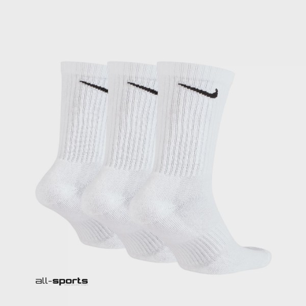 Nike Everyday Cushioned Socks 3 Pair Λευκο