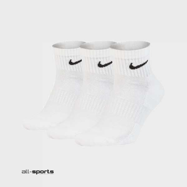 Nike Everyday Cushion Ankle Socks 3 Pair Λευκο