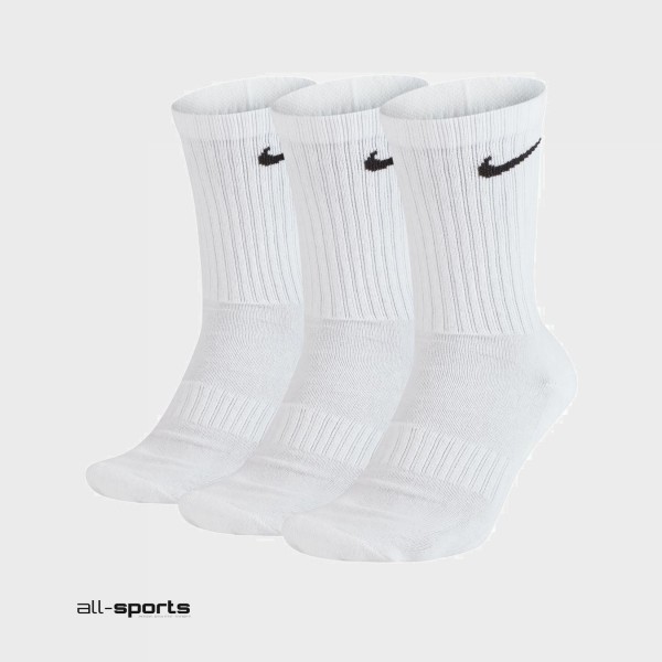 Nike Everyday Lightweight Crew Socks 3 Pair Λευκο