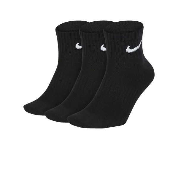 Nike Everyday Lightwear Ankle Socks 3 Pair Μαυρο