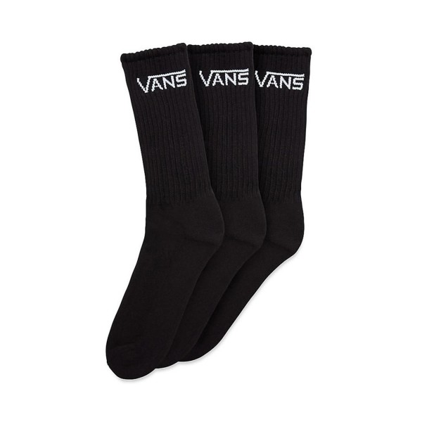 Vans Classic Crew Socks 3 Pairs Μαυρο