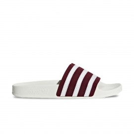 Adidas Originals Adilette Λευκο - Βουργουνδι