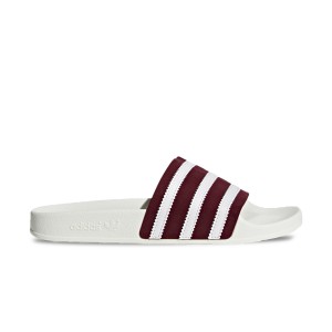 Adidas Originals Adilette Λευκο - Βουργουνδι