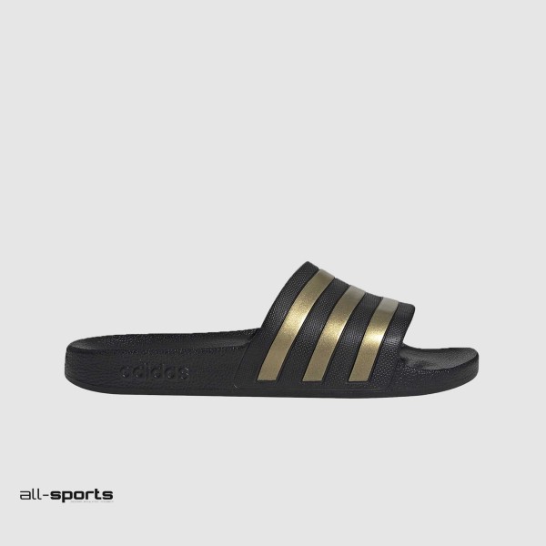 Adidas Adilette Aqua 10 Μαυρο - Χρυσο