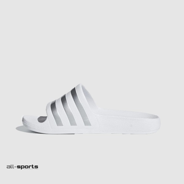 Adidas Adilette Aqua K Λευκο - Ασημι