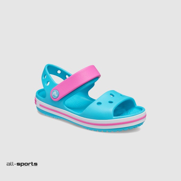 Crocs Crocband Sandal Τιρκουαζ - Ροζ