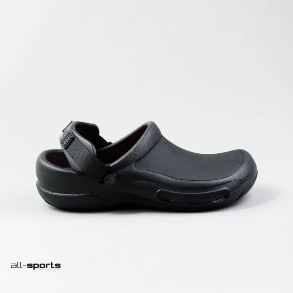 Crocs Bistro Pro Work Lite Ride Clog Unisex Σαμπο Μαυρο - Πορτοκαλι