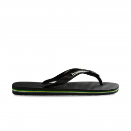 Havaianas Brazil Logo FC Ανδρικες Παντόφλες Μαυρες 