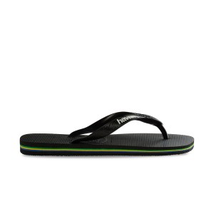 Havaianas Brazil Logo FC Ανδρικες Παντόφλες Μαυρες 