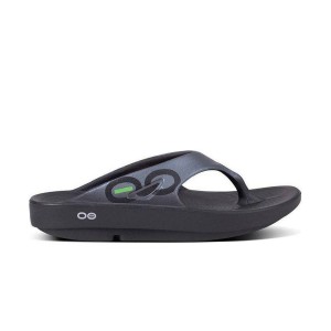 Oofos Ooriginal Sport Unisex Παντοφλες Μαυρο - Γκρι 
