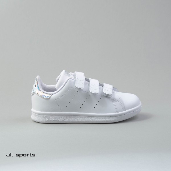 Adidas Originals Stan Smith K Λευκο - Ολογραφικο
