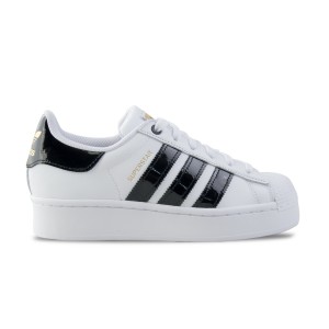 Adidas Originals Superstar Bold Stripes Γυναικειο Παπουτσι Λευκο - Μαυρο