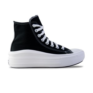 Converse Chuck Taylor All Star Move High Μαυρο - Λευκο