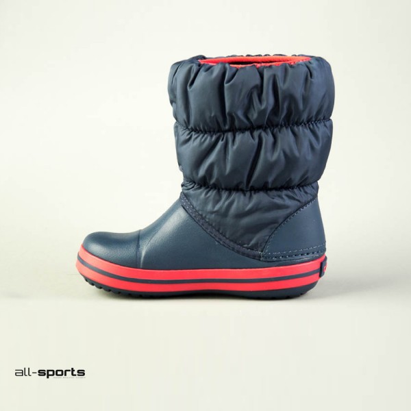 Crocs Winter Puff Boot Μπλε - Κόκκινο