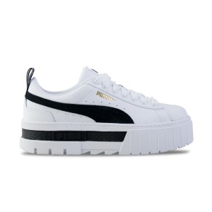 Puma Mayze Γυναικειο Παπουτσι Λευκο - Μαυρο
