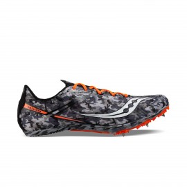 Saucony Ballista Spikes Ανδρικο Παπουτσι Στηβου Πορτοκαλι - Μαυρο