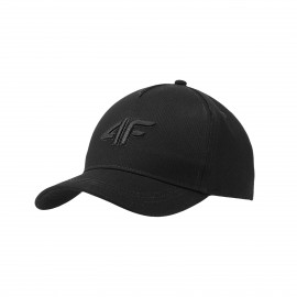 4F Classic Fit Logo Unisex Παιδικο Καπελο Μαυρο