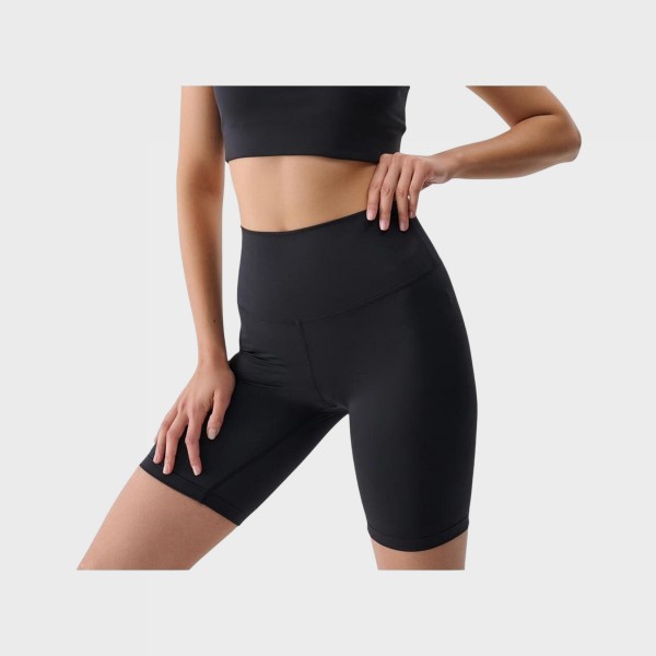 4F Sportstyle Functional High Waist Γυναικειο Σορτσακι Μαυρο