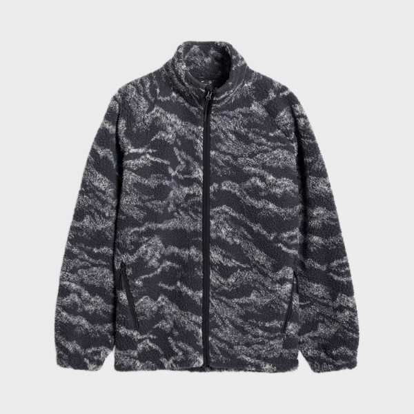 4F Casual Polar Fleece AOP Unisex Ζακετα Μπλε