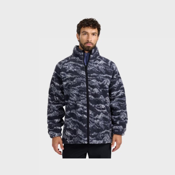 4F Casual Polar Fleece AOP Unisex Ζακετα Μπλε
