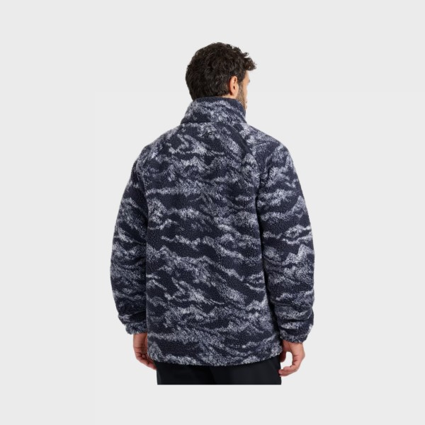 4F Casual Polar Fleece AOP Unisex Ζακετα Μπλε
