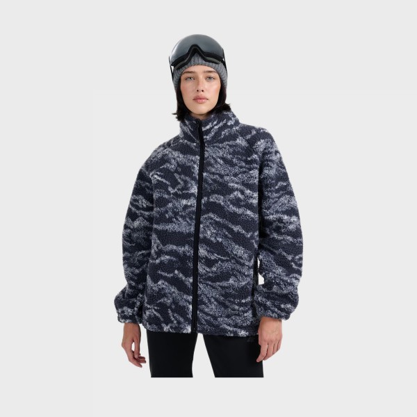 4F Casual Polar Fleece AOP Unisex Ζακετα Μπλε