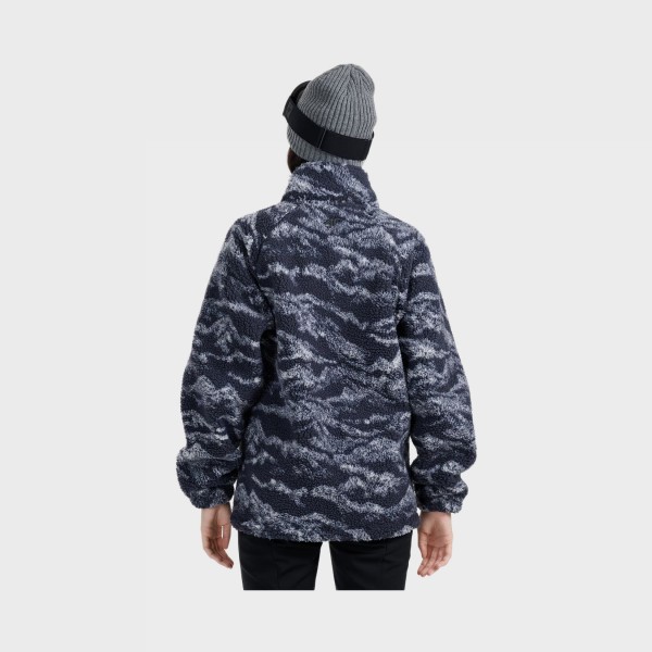 4F Casual Polar Fleece AOP Unisex Ζακετα Μπλε