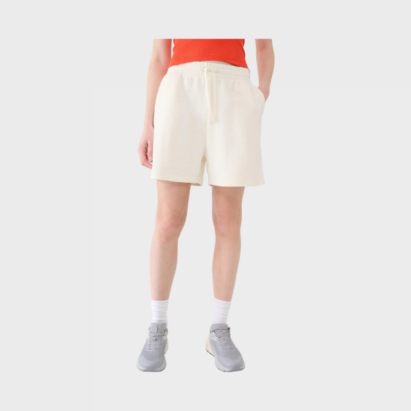 4F Sportstyle Loose Fit French Terry Γυναικειο Σορτσακι Ιβουαρ