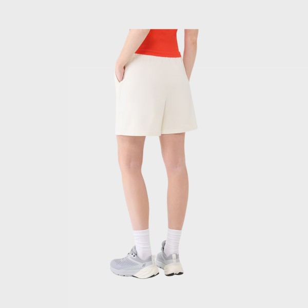 4F Sportstyle Loose Fit French Terry Γυναικειο Σορτσακι Ιβουαρ