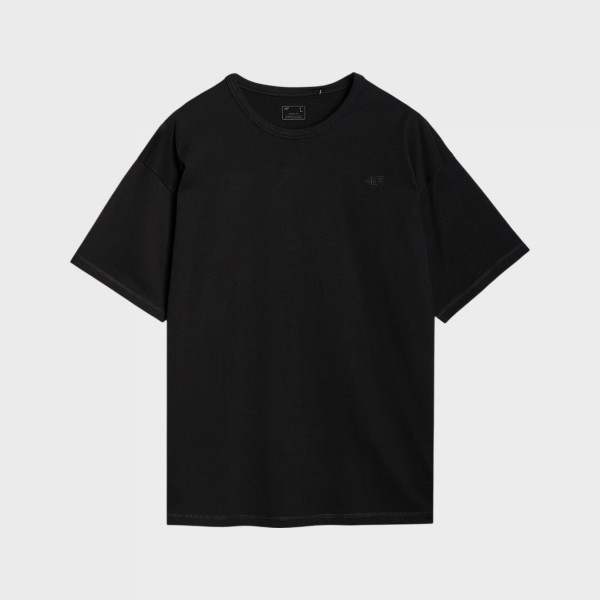 4F Loose Fit Hip Lenght Small Logo Unisex Tee