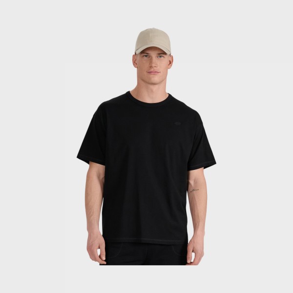 4F Loose Fit Hip Lenght Small Logo Unisex Tee