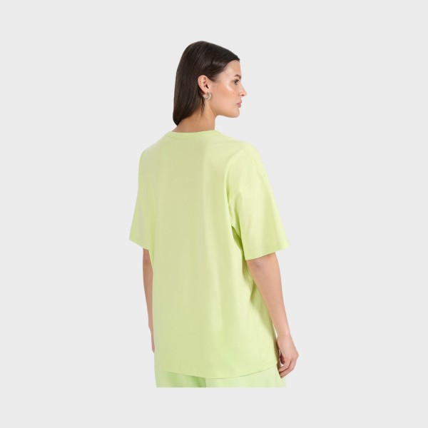 4F Loose Fit Hip Lenght Small Logo Unisex Tee