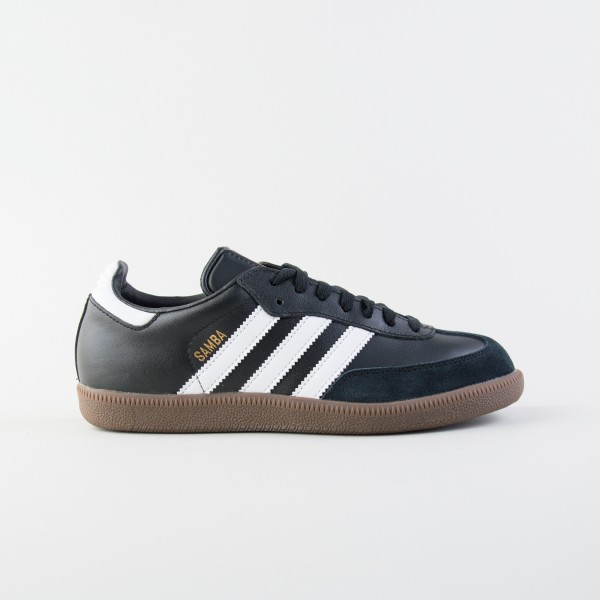 Adidas Samba Leather Sued Unisex Παπουτσι Μαυρο - Λευκο