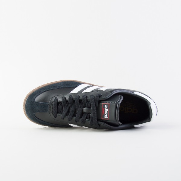 Adidas Samba Leather Sued Unisex Παπουτσι Μαυρο - Λευκο