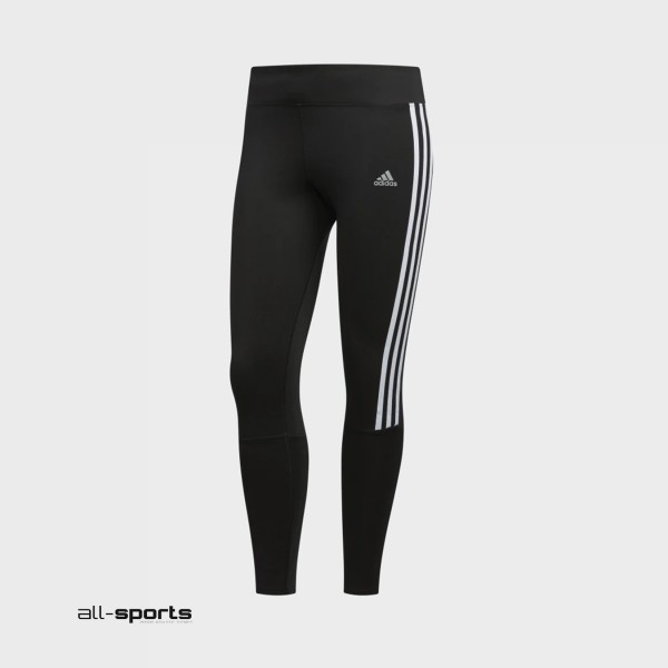Adidas Running 3 Stripes Γυναικειο Κολαν Μαυρο    