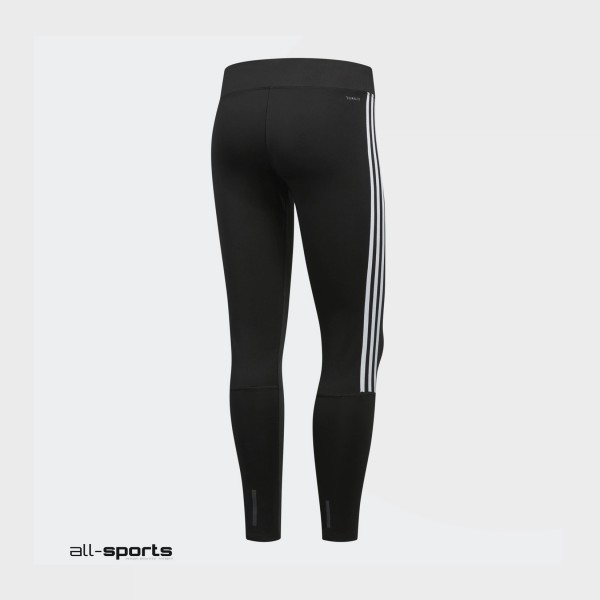 Adidas Running 3 Stripes Γυναικειο Κολαν Μαυρο    