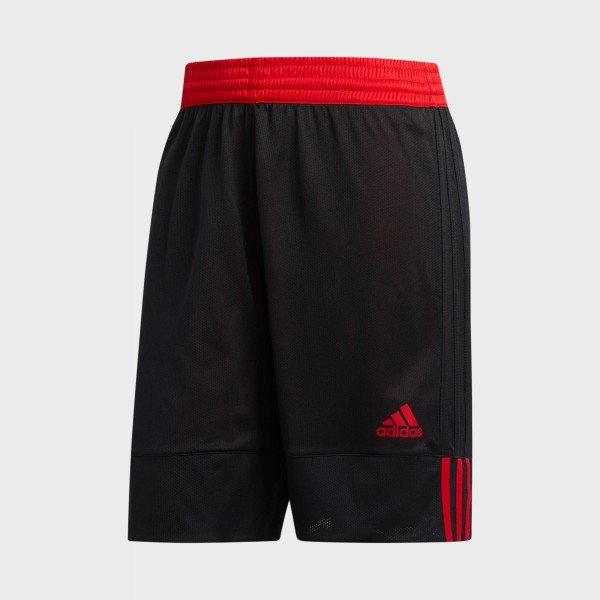 Adidas Originals 3G Speed Reversible Basketball Ανδρικη Βερμουδα Μαυρο - Κοκκινο