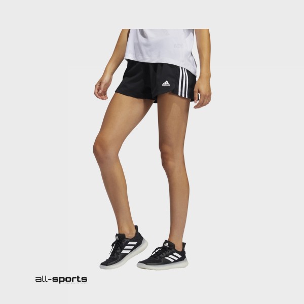 Adidas Performance Pacer 3-Stripes Woven Γυναικειο Σορτς Μαυρο