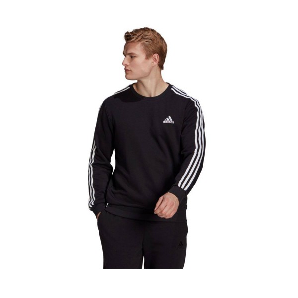 Adidas Essentials 3-Stripes Ανδρικη Μπλουζα Μαυρη
