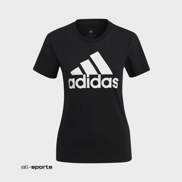 Adidas Essentials Logo Γυναικεια Μπλουζα Μαυρη