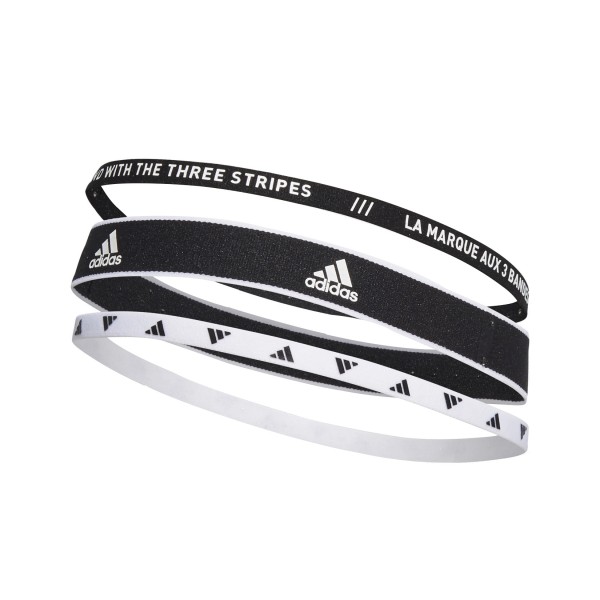 Adidas Training Hairband 3 Pack Λευκο - Μαυρο