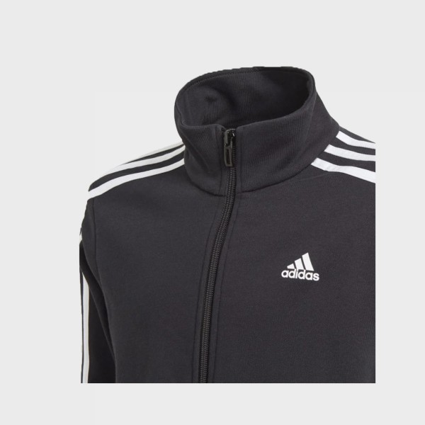 Adidas Tracksuit Crew Neck Classic 2 Stripes Εφηβικο Σετ Μαυρο