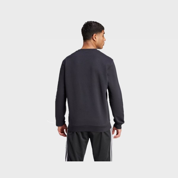 Adidas Sportswear Feel Cozy Chest Logo Crew Neck Ανδρικη Μπλουζα Μαυρη