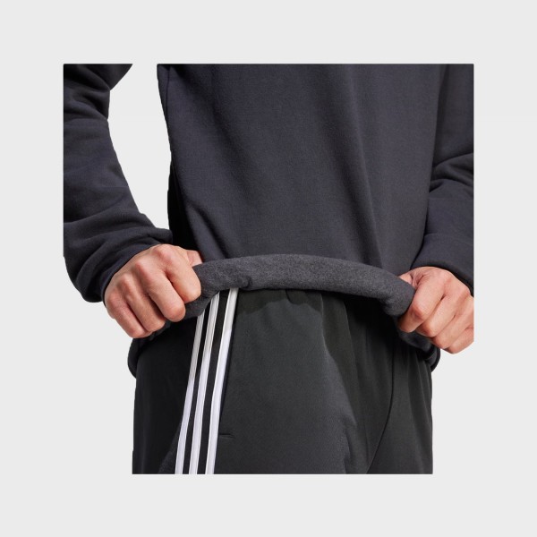 Adidas Sportswear Feel Cozy Chest Logo Crew Neck Ανδρικη Μπλουζα Μαυρη