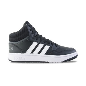 Adidas Hoops 3.0 Mid Unisex Εφηβικο Παπουτσι Μαυρο - Λευκο