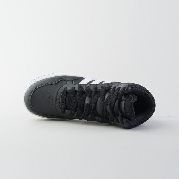 Adidas Hoops 3.0 Mid Unisex Εφηβικο Παπουτσι Μαυρο - Λευκο