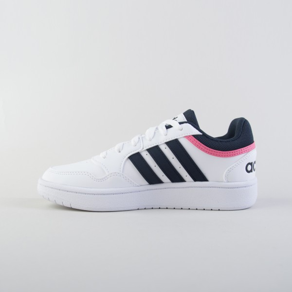 Adidas Originals 3 Stripes Low Hoops 3.0 Unisex Παπουτσι Λευκο - Μαυρο