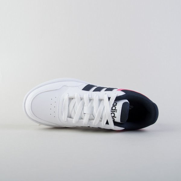 Adidas Originals 3 Stripes Low Hoops 3.0 Unisex Παπουτσι Λευκο - Μαυρο