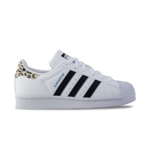 Adidas Originals Superstar Εφηβικο Παπουτσι Λευκο - Λεοπαρ